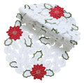 Holiday Poinsettia Doilies | Set of 4
