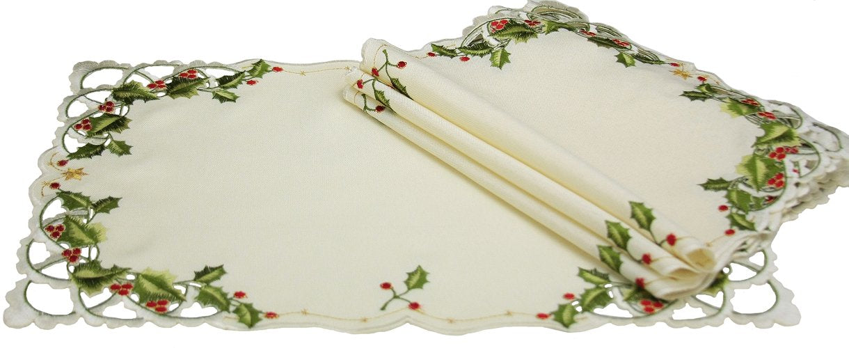 Winter Berry Placemats | Set of 4