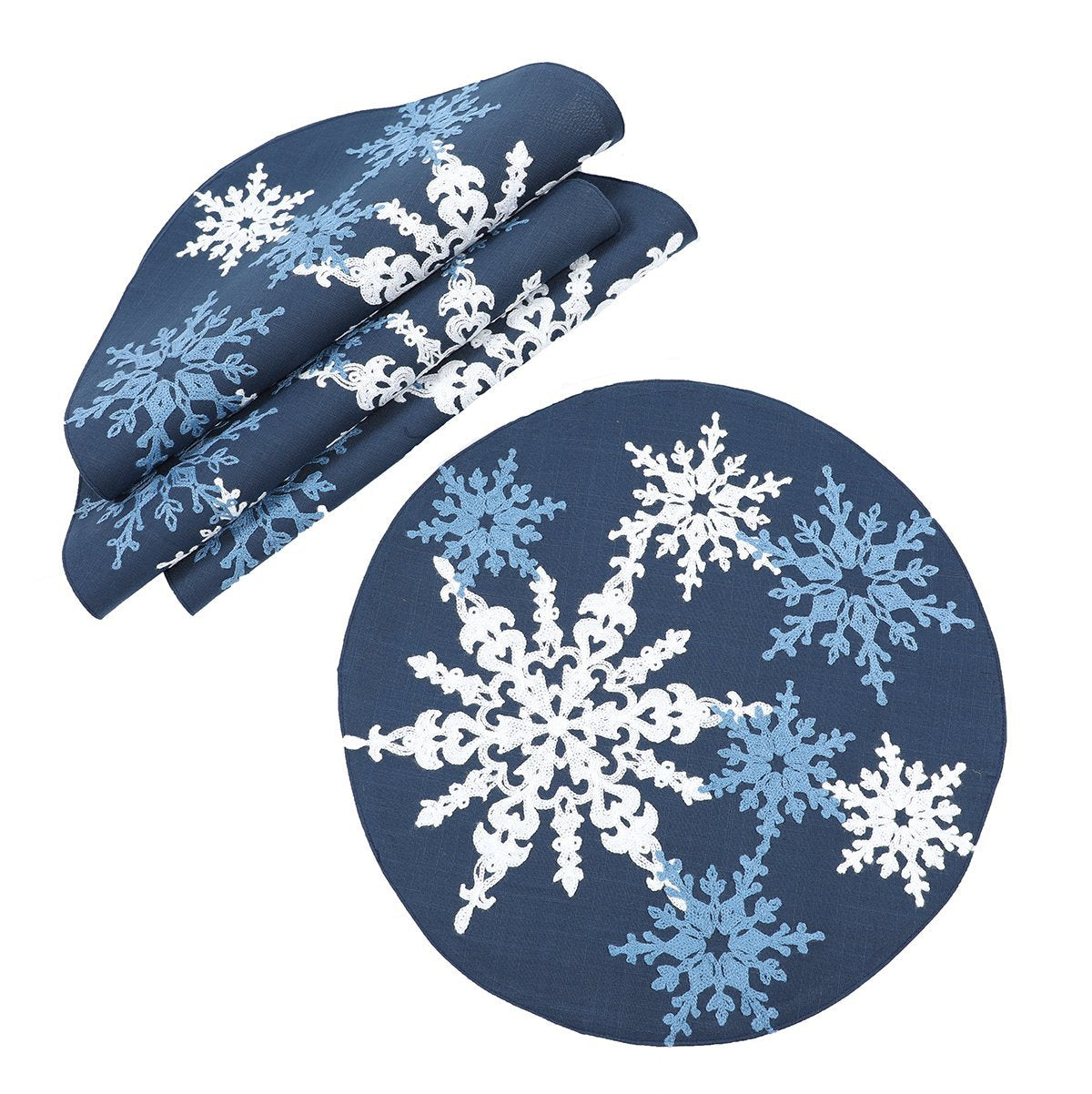 Christmas Snowflake Placemats | Set of 4