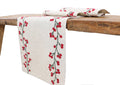 Holly Berry Wreath Christmas Table Runner