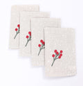 Holly Berry Wreath Christmas Napkins | Set of 4