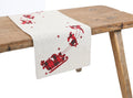 Tartan Santa Sleigh Christmas Table Runner