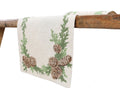 Winter Pine Cones Christmas Table Runner