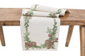 Winter Pine Cones Christmas Table Runner