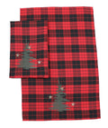 Vintage Tartan Christmas Truck S Tea Towel | Set of 2