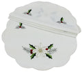 Country Poinsettia Doilies | Set of 4