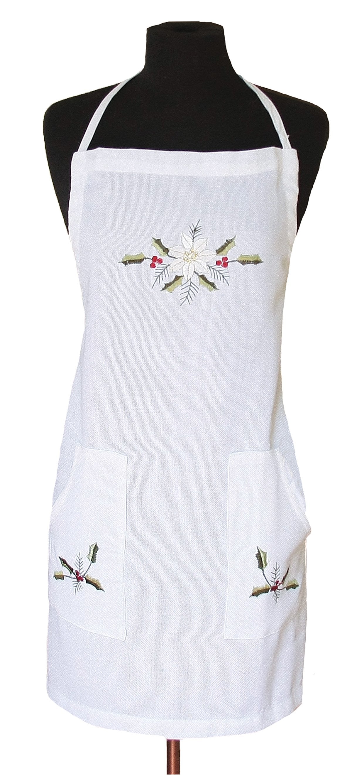 Country Poinsettia Apron