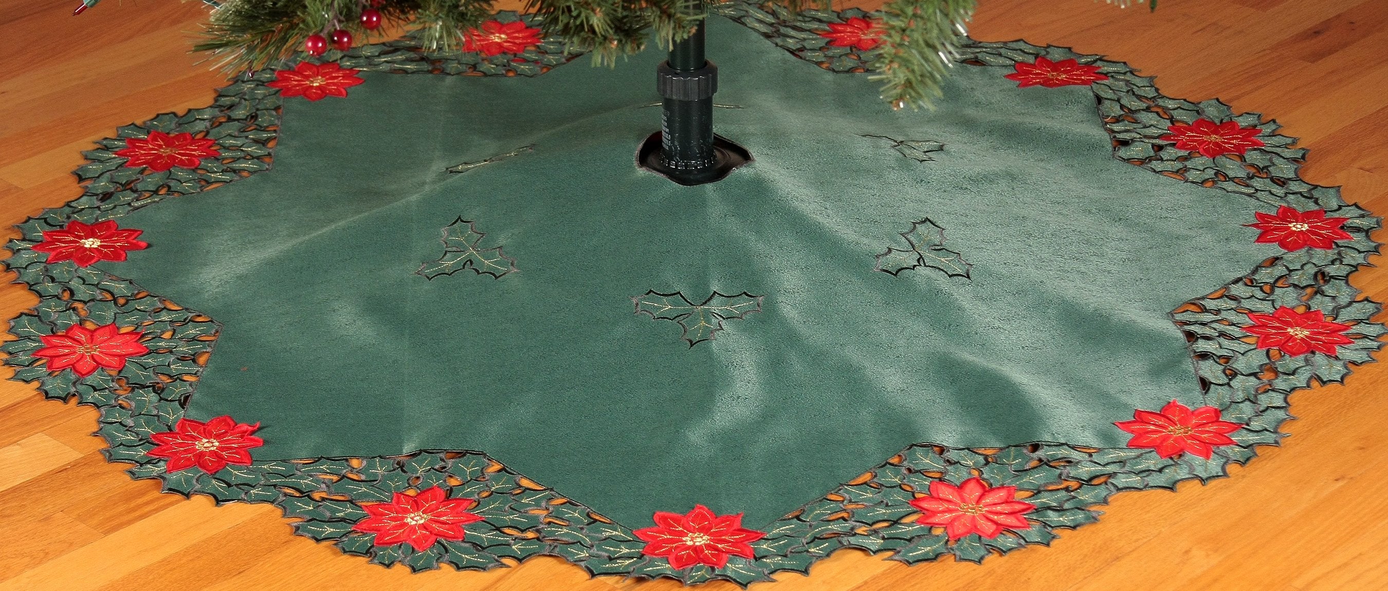 Holly Leaf Poinsettia Doilies