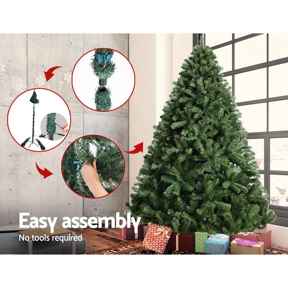 7ft Faux Christmas Tree – 210cm | 1250 Tips | Realistic PVC