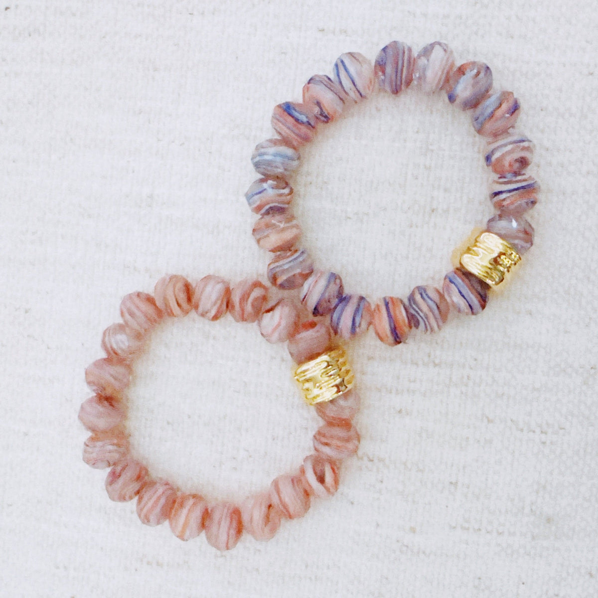Zion Canyon Glass Bead Stretch Bracelet