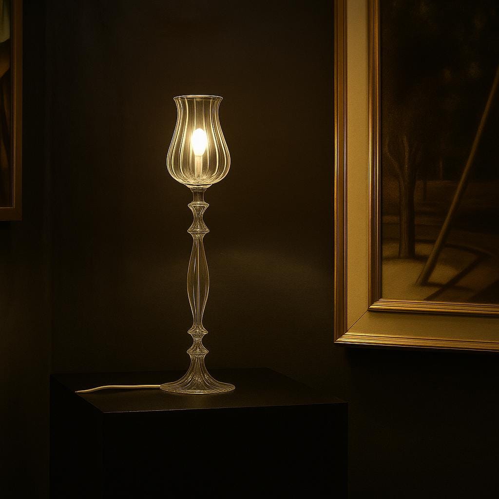 Elegant Handblown Glass Table Lamps – Modern Accent Lighting in 8