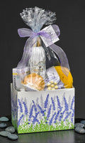 Lavender Dream Gift Set | 5-Piece Goat's Milk Collection | Lotion, Sponge Soap, Bar Soap, Flower Soap & Cupcake Soap | The Grecian Soap Company