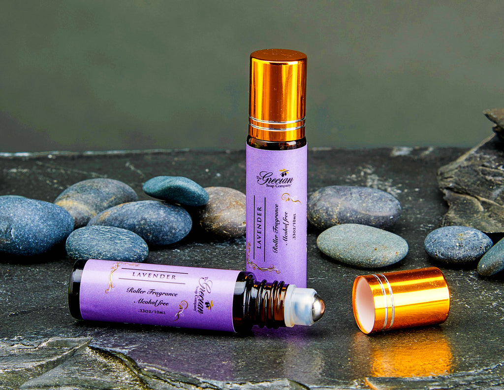 Lavender Roll-On Perfume | Jojoba Oil | All-Natural | Handmade | .33oz