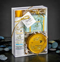 Plumeria Organic Goat's Milk Lotion, Soap & Soy Candle Gift Set | Spa Gift Set | 3 Piece