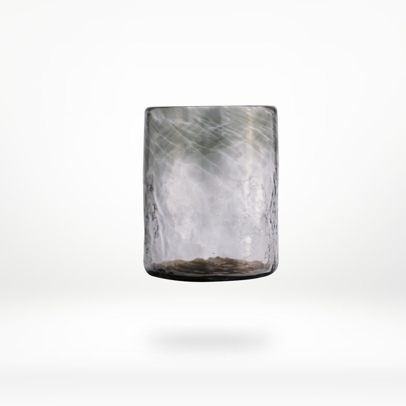 Medium Tumbler | Set of 6 | Hand-Blown Recycled Glass | Oaxaca Mexico | 8 oz | Smoke | Clear | Amber | Powered by People