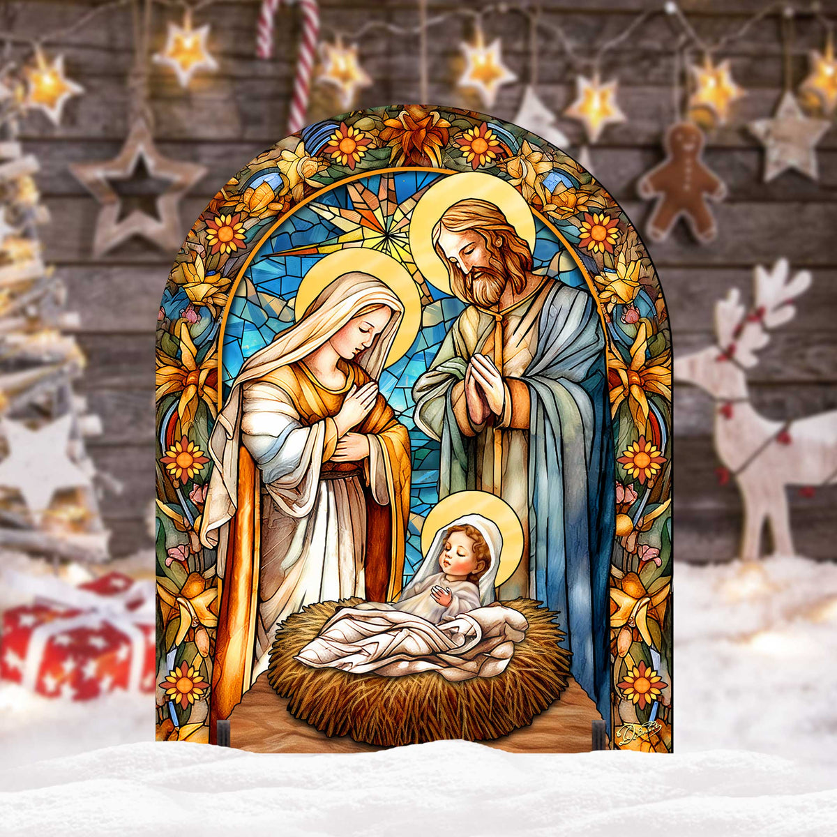 Classic Nativity Outdoor Decor Yard Decor by G. Debrekht - Nativity Holiday Decor - 863567F