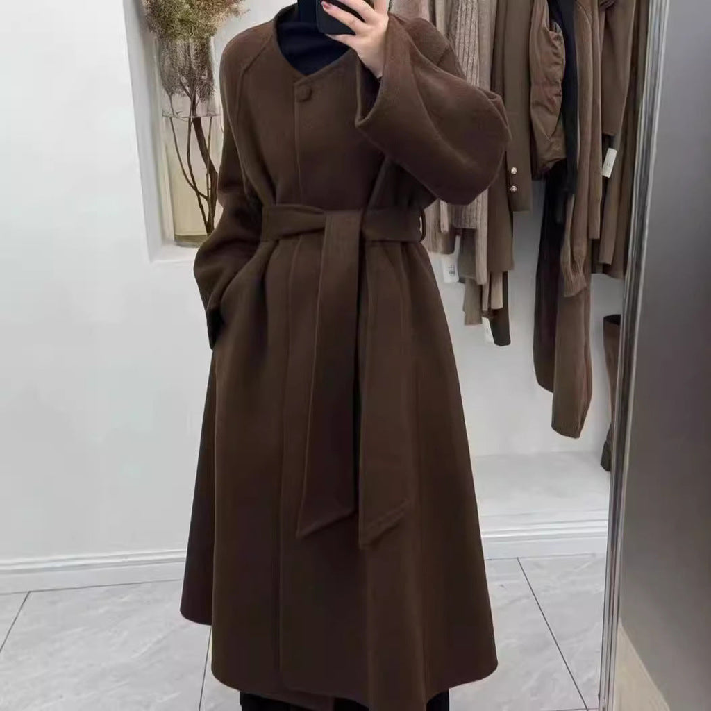 Women's Reversible Cashmere Coat – Elegant & Versatile Winter Style