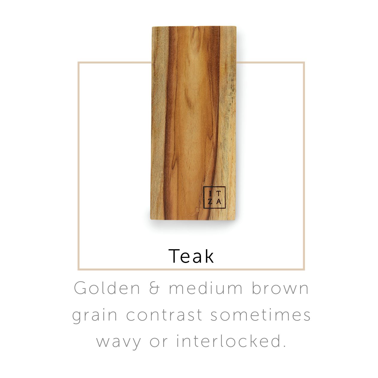 Teak Utensil Holder | 4" x 9" | Handcrafted | Dried Flower Vase | Warmth & Texture | Itza Wood | Powered by People