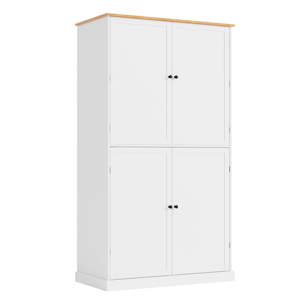Large Kitchen Pantry Storage Cabinet | 71" Tall | MDF | White, Gray or Blue