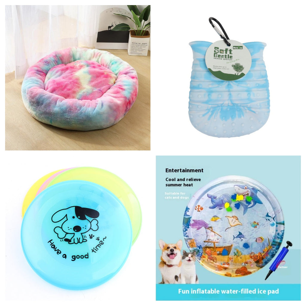 Silicone Flying Saucer Funny Pets Dog Cat Toy Dog Game Flying Discs