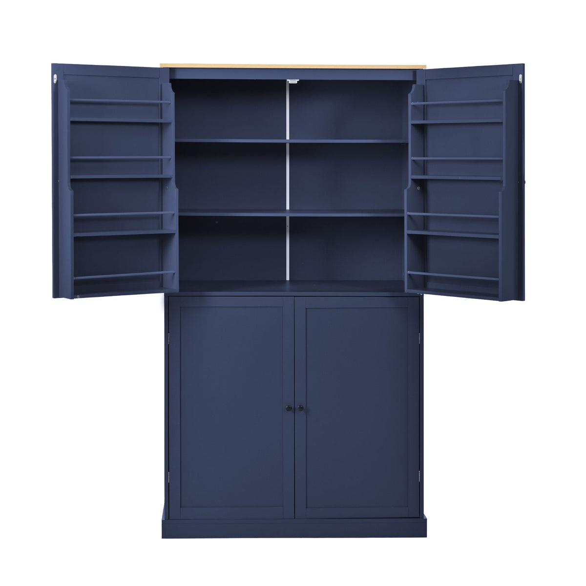 Large Kitchen Pantry Storage Cabinet | 71" Tall | MDF | White, Gray or Blue