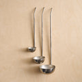 Forge Stainless Steel Ladles | Set of 3 | Hammered Stainless Steel | Assorted Sizes | Handcrafted | Powered by People