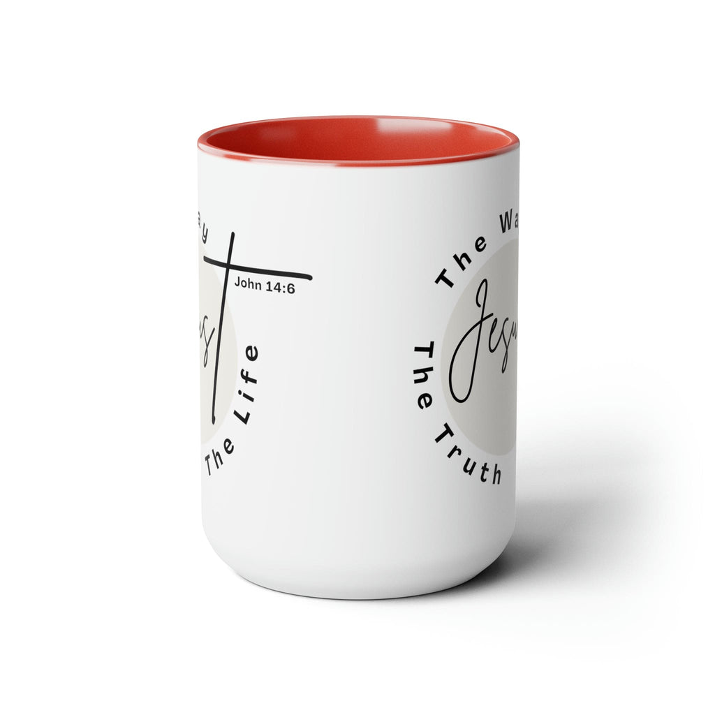 Ceramic Coffee Mug 15oz - Jesus the Way the Truth the Life - Christian