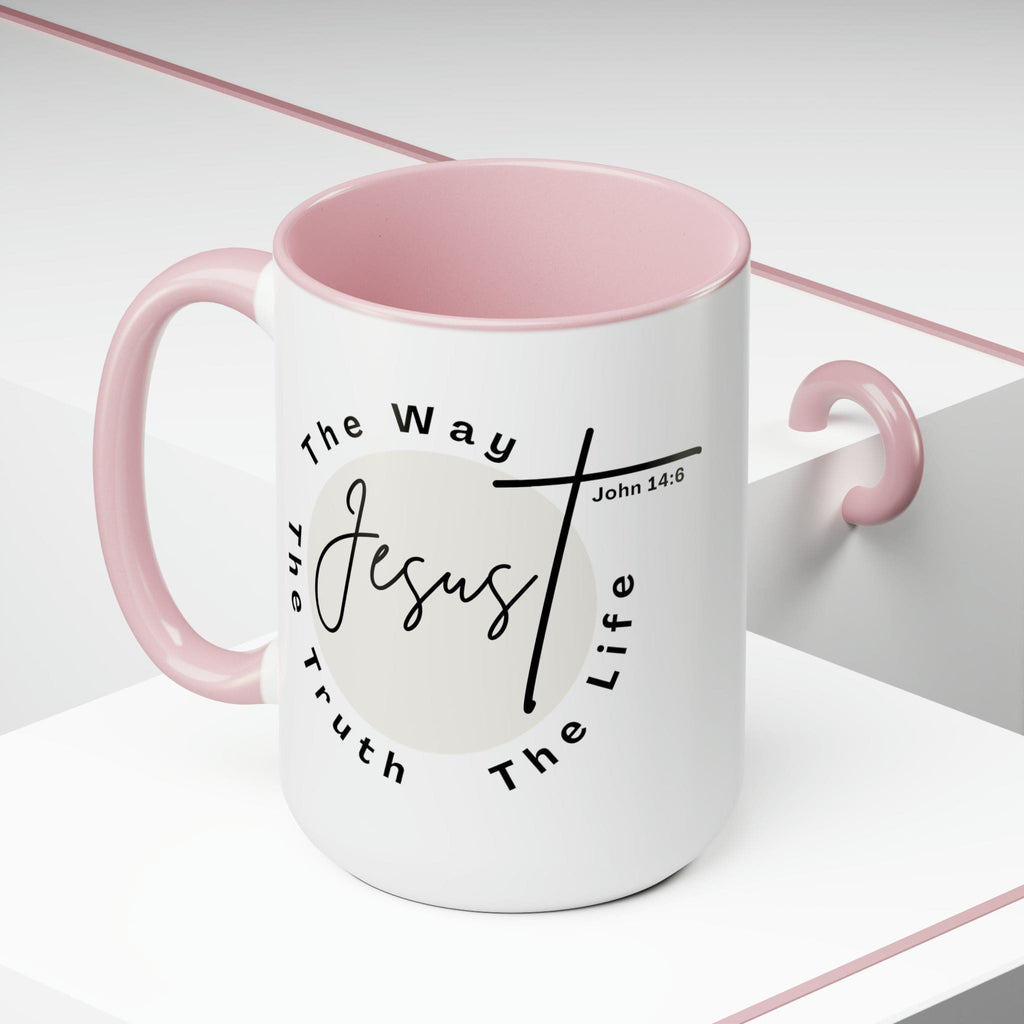 Ceramic Coffee Mug 15oz - Jesus the Way the Truth the Life - Christian