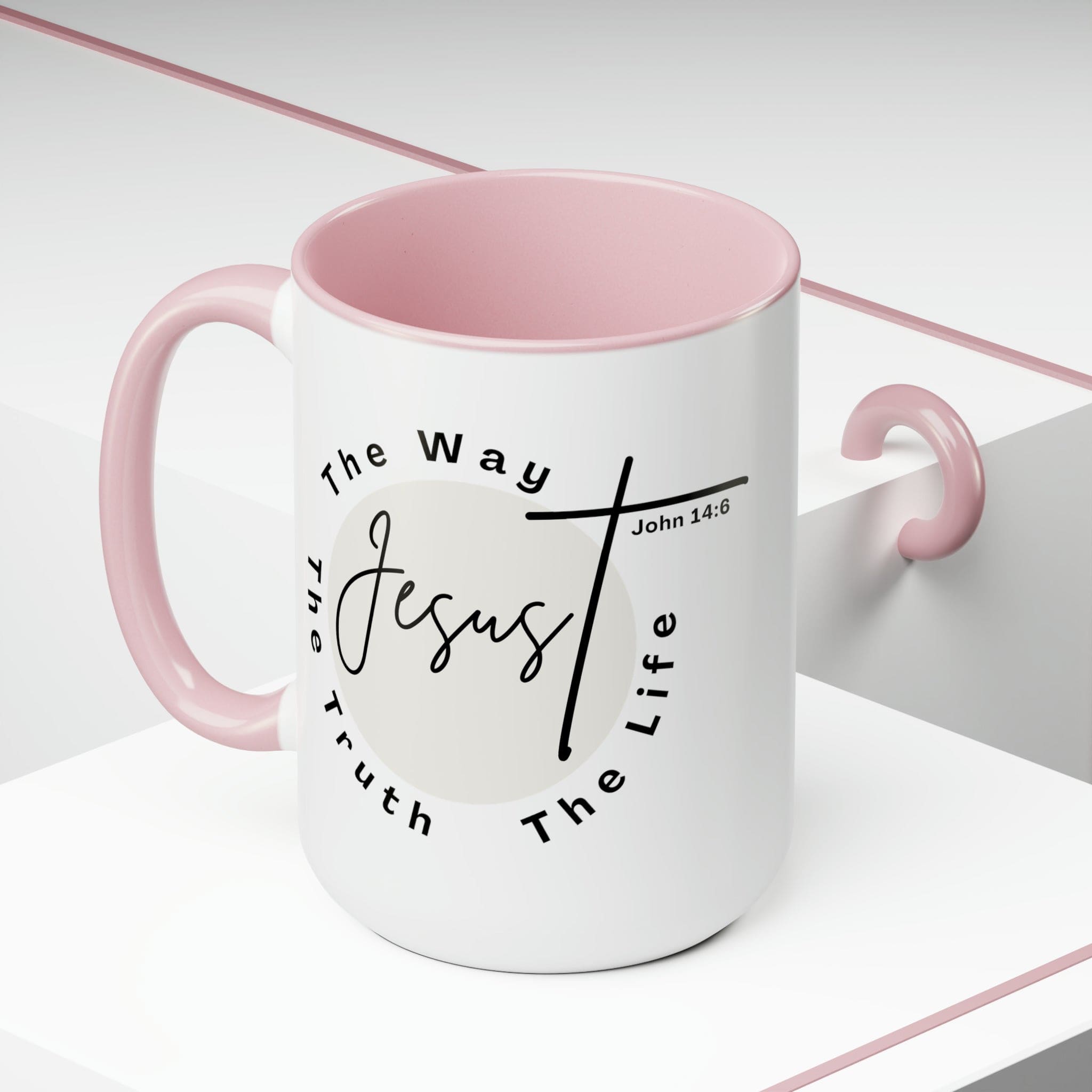 Ceramic Coffee Mug 15oz - Jesus the Way the Truth the Life - Christian
