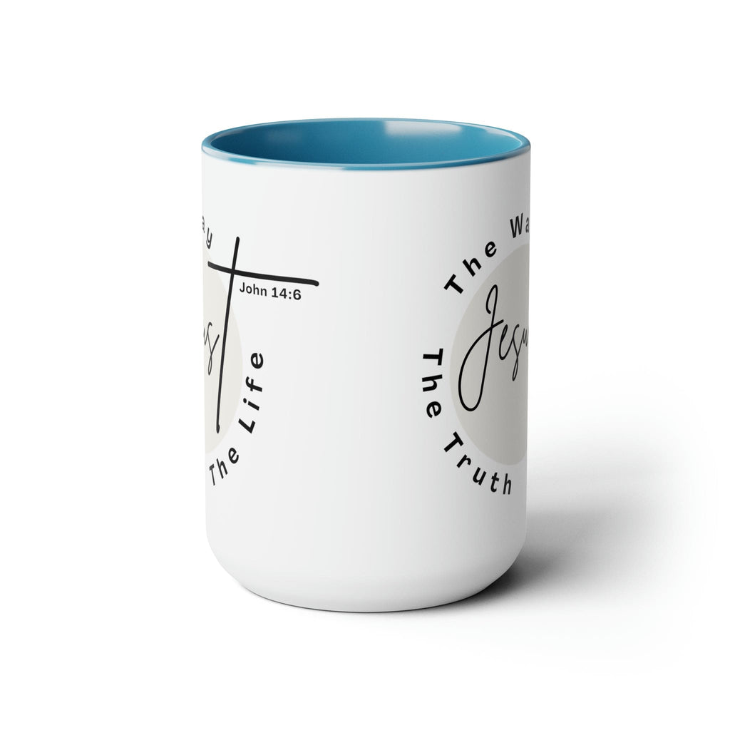 Ceramic Coffee Mug 15oz - Jesus the Way the Truth the Life - Christian