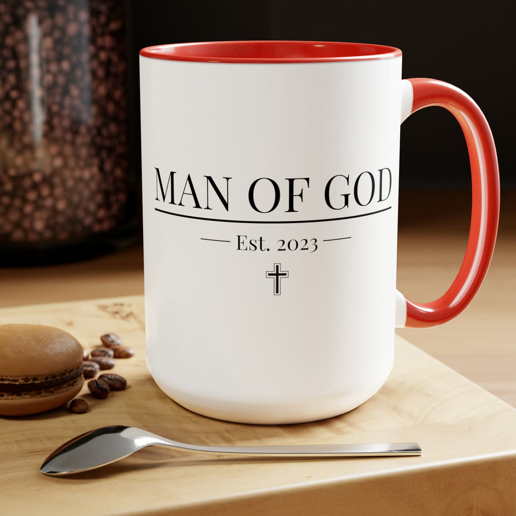 Ceramic Coffee Mug 15oz - Say it Soul - Man of God T-shirt - Christian