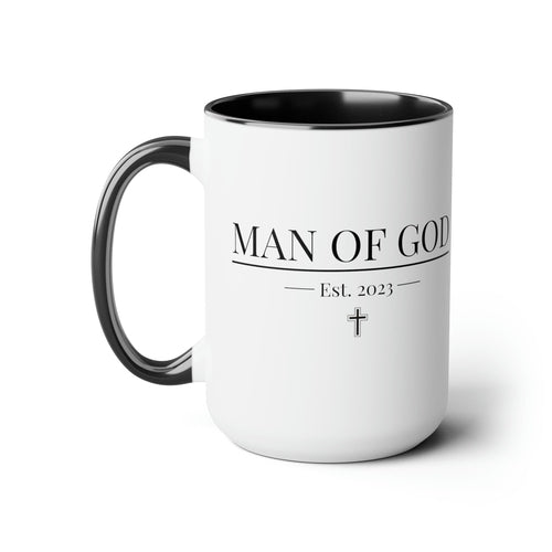 Ceramic Coffee Mug 15oz - Say it Soul - Man of God T-shirt - Christian