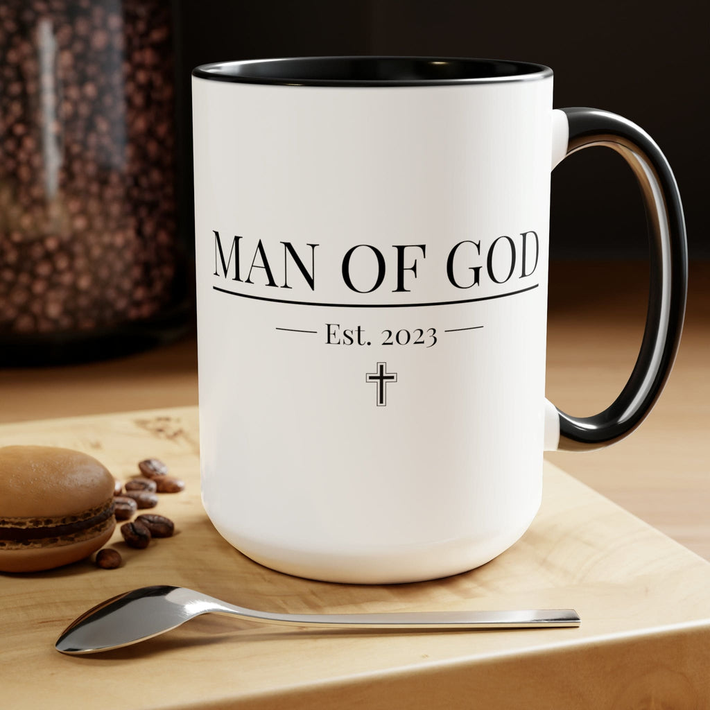 Ceramic Coffee Mug 15oz - Say it Soul - Man of God T-shirt - Christian