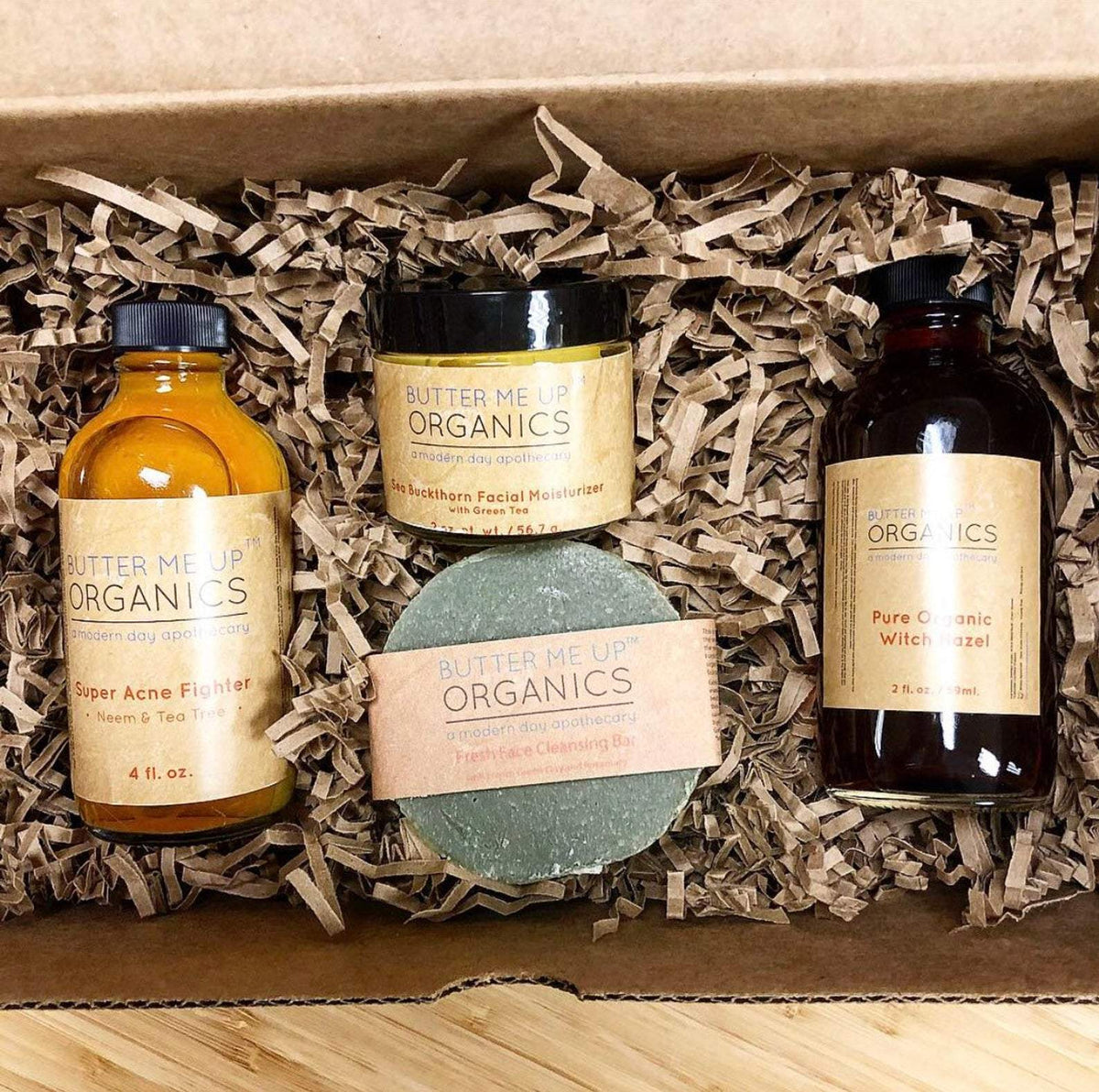 Organic Acne Bundle | Clear Skin 4-Piece Skincare Set