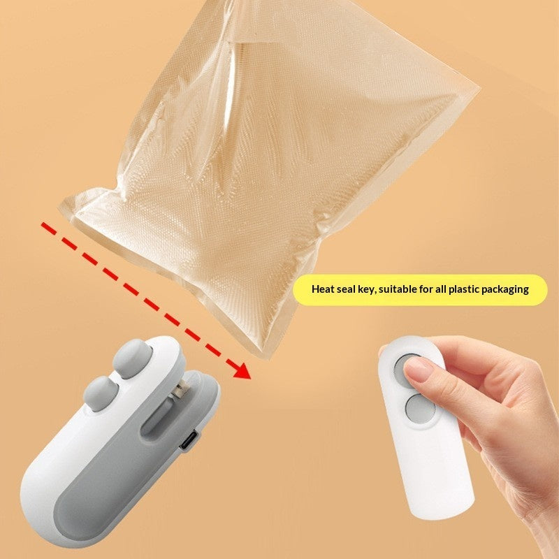 Mini 2 In 1 Sealer Heat Sealer Bag Opening Machine For Snacks Home USB
