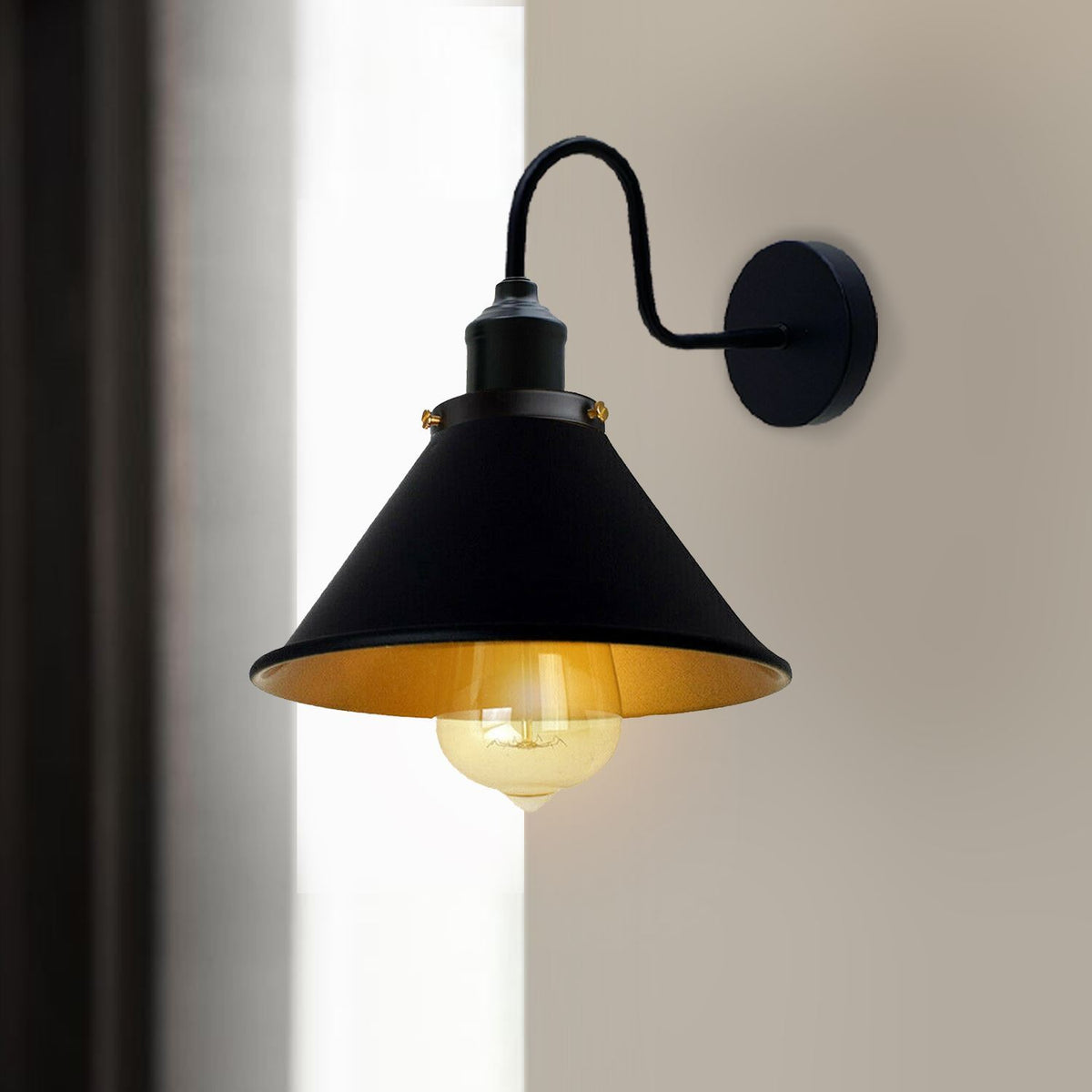 Wall Sconces Indoor E27 Swan Neck Vintage Industrial ~3388