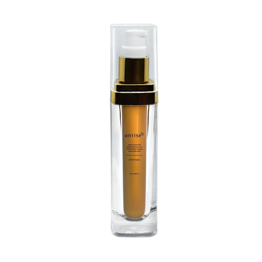 Anti-Aging Bakuchiol Serum | Retinol Alternative | Paraben-Free | Hyaluronic Acid, Marine Collagen & Kojic Acid | 1 fl oz | Aniise