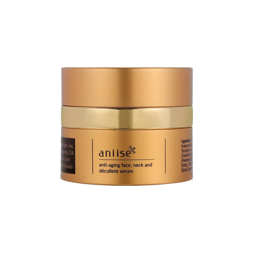 Anti-Aging Face Neck & Décolleté Serum with Marine Collagen | Elastin & Hyaluronic Acid | 2 fl oz | Aniise