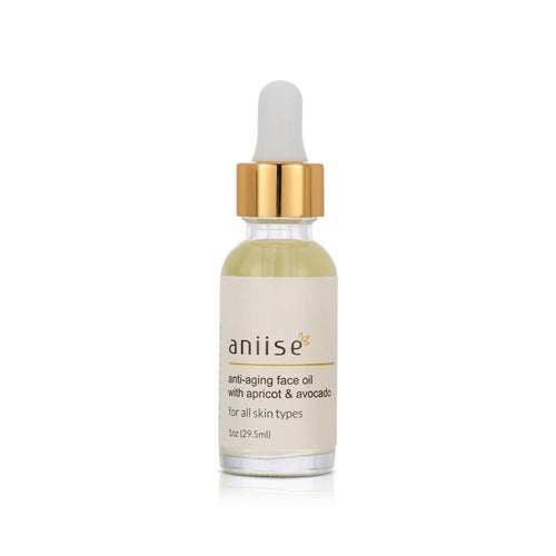 Anti-Aging Face Oil | Apricot Kernel, Jojoba & Avocado | 1 fl oz | Aniise Natural Skin Care