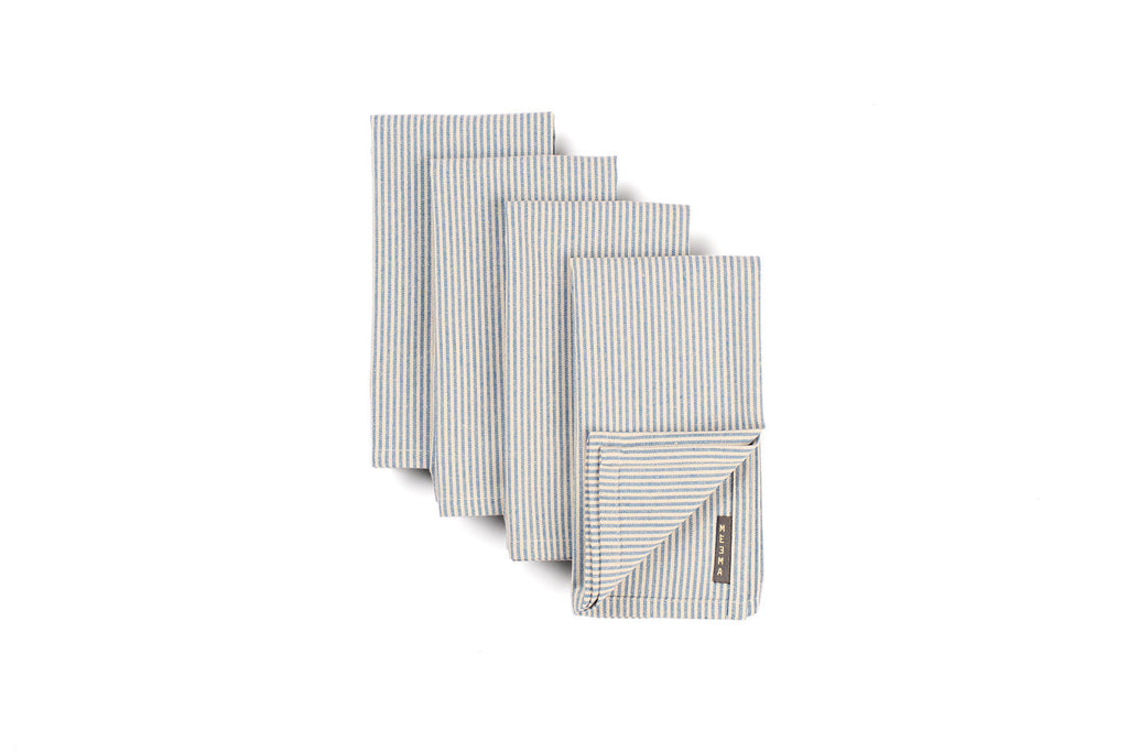 Cotton Cloth Napkins | Set of 4 | 18" x 18" | 100% Cotton | 50% Upcycled | 6 Colors | Daily Use & Special Occasions | MEEMA | Powered by People