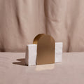 Arco Napkin Holder | Brass Finish | Handcrafted in India | Stainless Steel | Fair Trade | 4" x 2" x 6" | Meso Goods | Powered by People