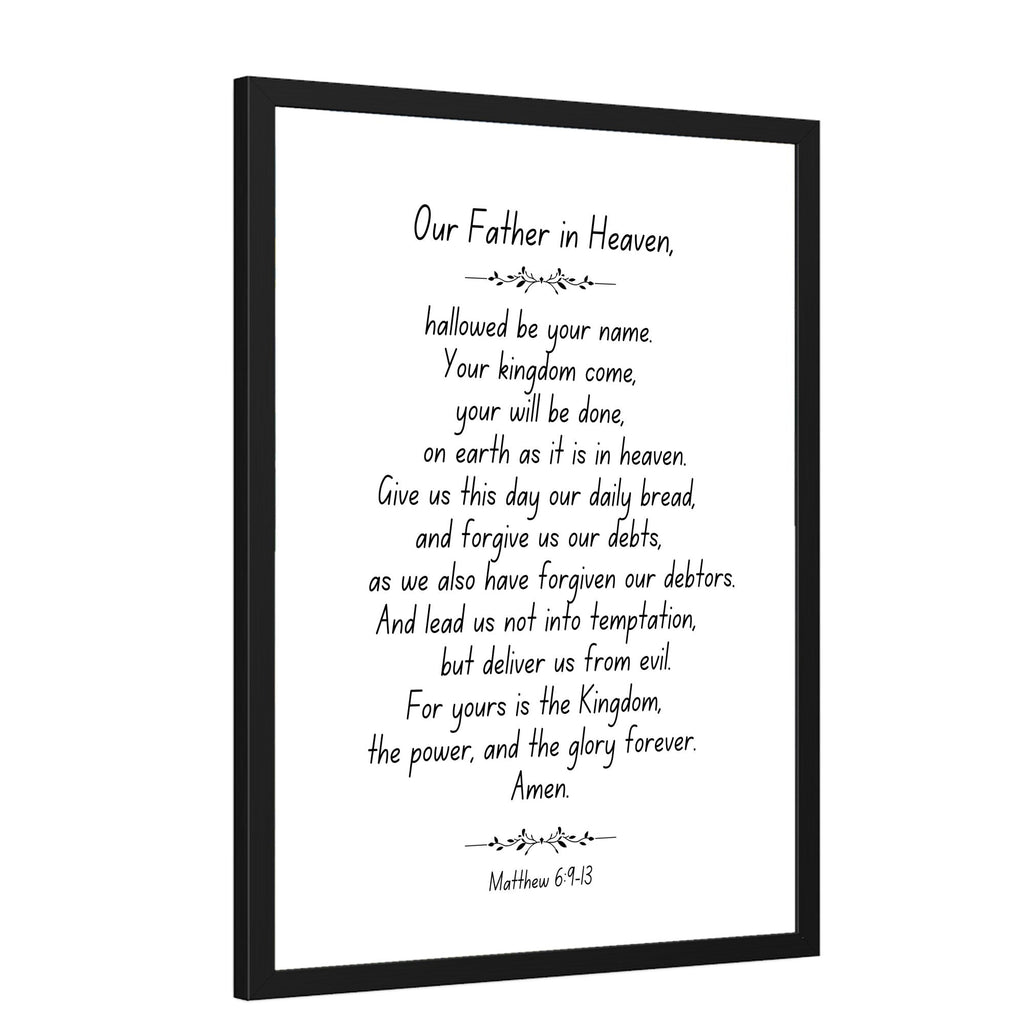 Wall Decor Giclee Poster Art Print - our Father in Heaven