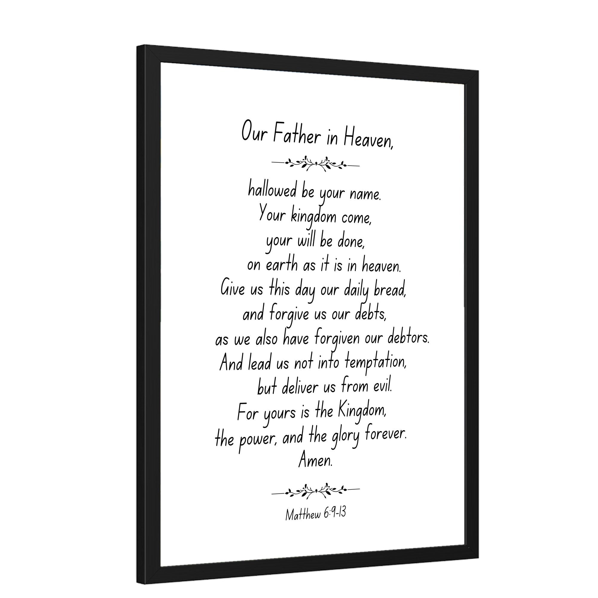 Wall Decor Giclee Poster Art Print - our Father in Heaven