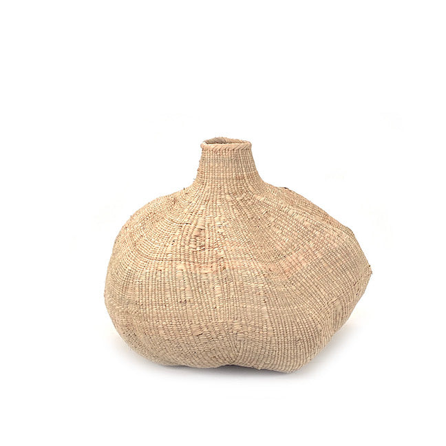 Garlic Tonga Sculptural Basket | Handwoven Ilala Palm | Ndebele Tribe | Zimbabwe | Mbare | 5 Sizes