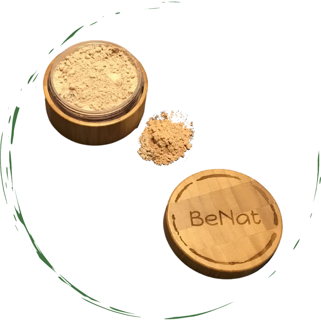 Translucent Loose Powder | All-Natural | Bamboo Case | Refillable | Small Batch | BeNat
