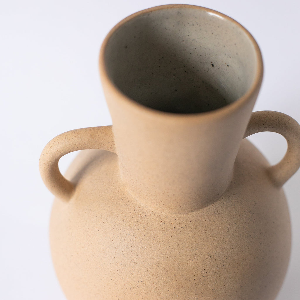 Handcrafted Ceramic Vase | Fire-Kissed Earth Tones | Artisan Made