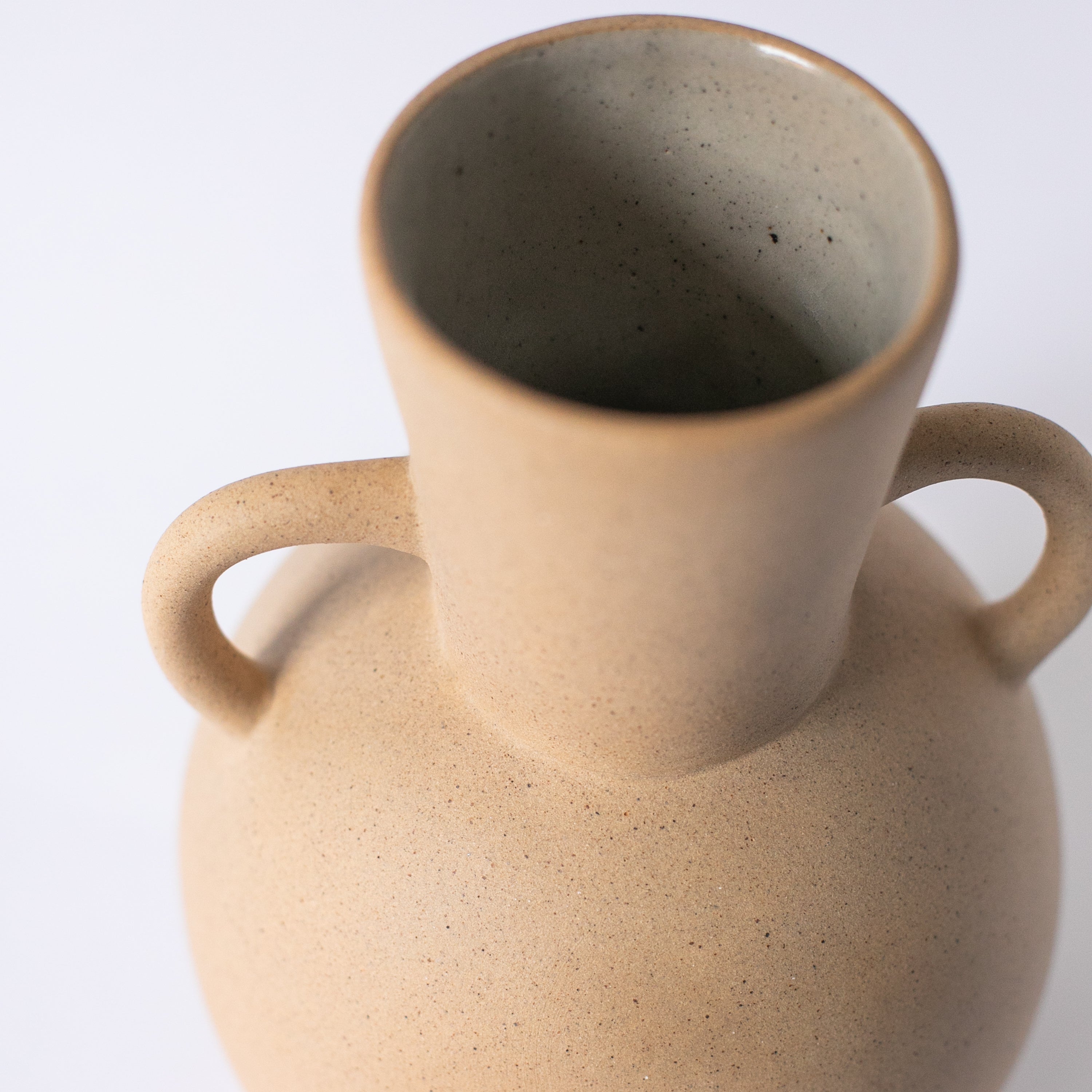 Handcrafted Ceramic Vase | Fire-Kissed Earth Tones | Artisan Made