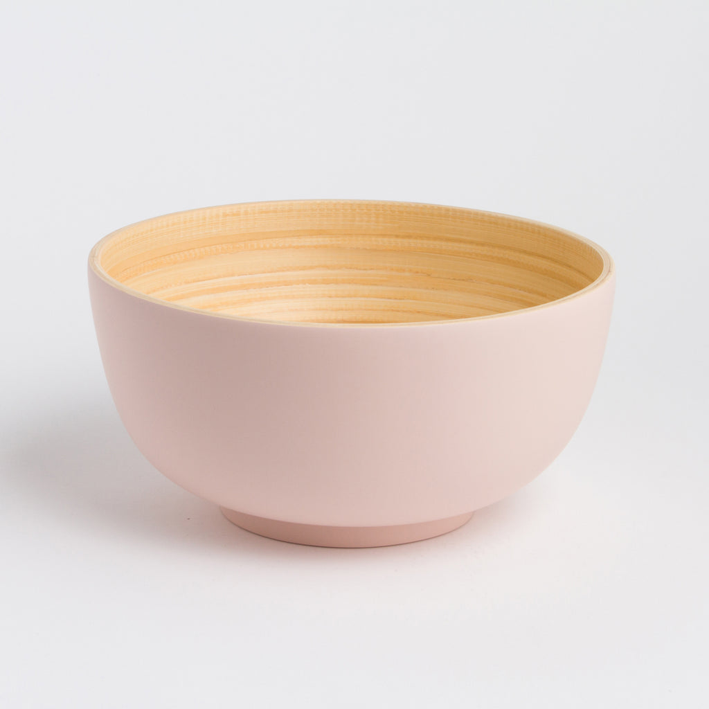 Bamboo Salad Bowl | Medium Ø24cm | Food Safe | Handmade | 11 Colors | Bibol France
