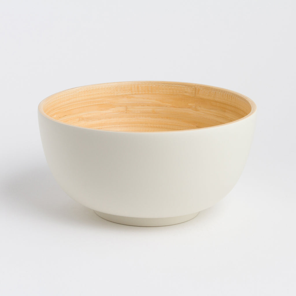 Bamboo Salad Bowl | Medium Ø24cm | Food Safe | Handmade | 11 Colors | Bibol France