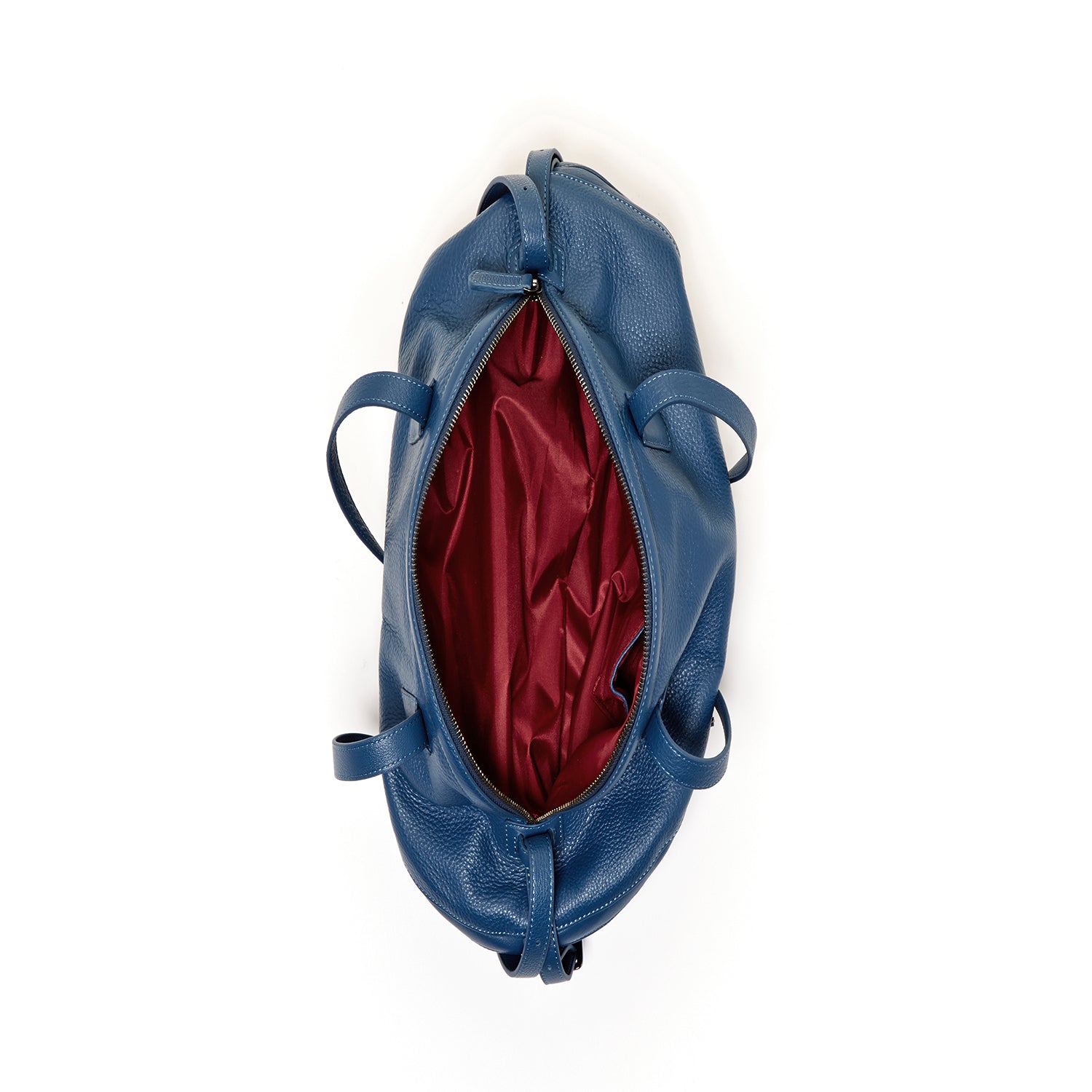 The Catherine - Blue Leather Satchel Bag